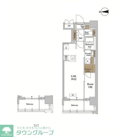 RJRプレシア蒲田の物件間取画像